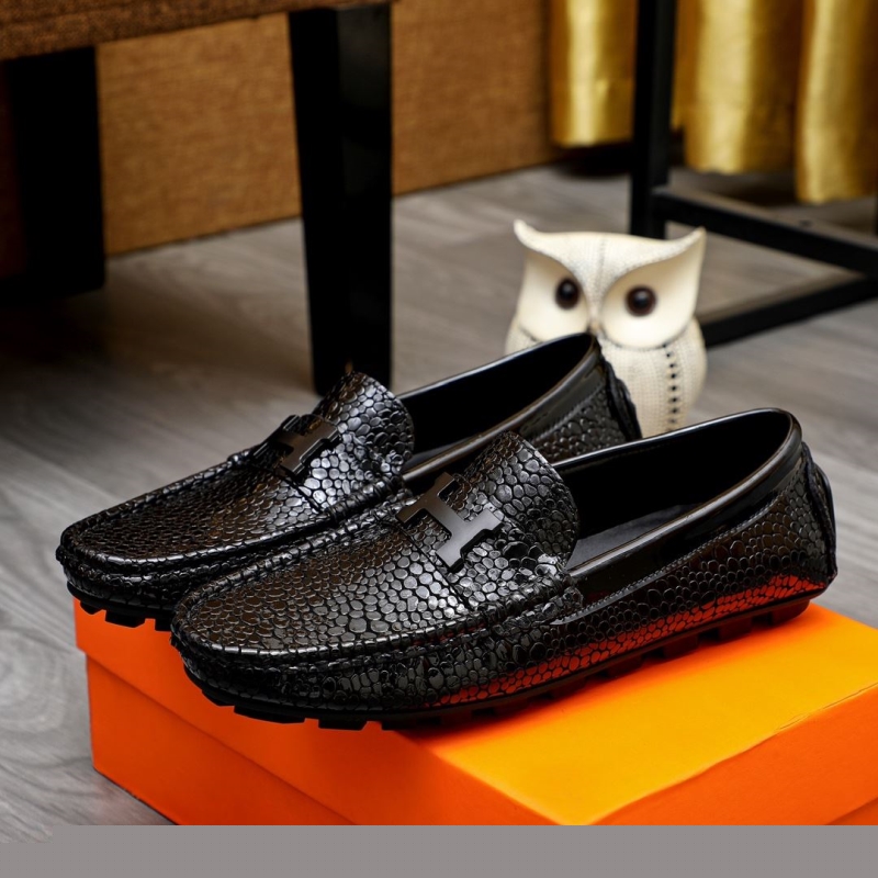 H**mes leather shoes